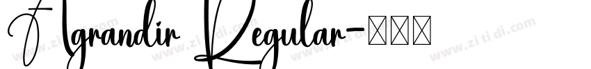 Agrandir Regular字体转换